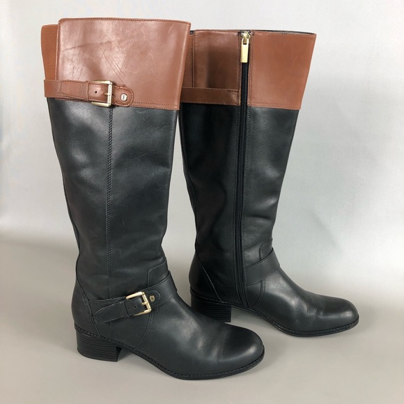 Bandolino Coppa Leather Knee High Riding Boots Size 8 - Picture 2 of 13